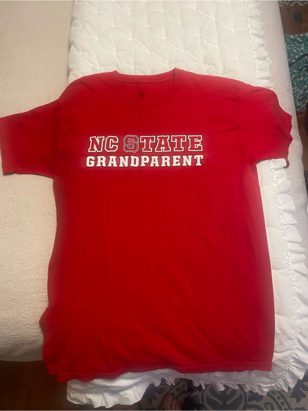 NC State Red Grandparent Crewneck T-Shirt